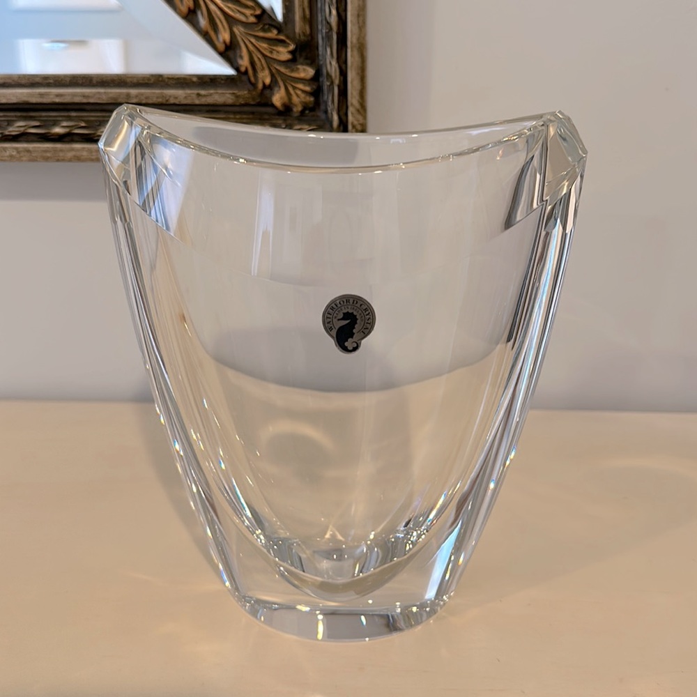 Waterford Eclipse 8” crystal vase NWT